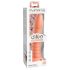 Dillio Wild Thing - prążkowany dildo (19 cm) - pomarańczowy