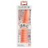 Dillio Wild Thing - prążkowany dildo (19 cm) - pomarańczowy