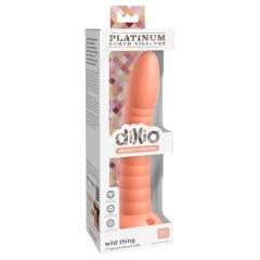   Dillio Wild Thing - zaciskane dildo z rowkami (19 cm) - pomarańczowy