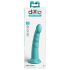 Dillio Slim Seven - przyssawkowe dildo stymulujące (20cm) - turkusowy