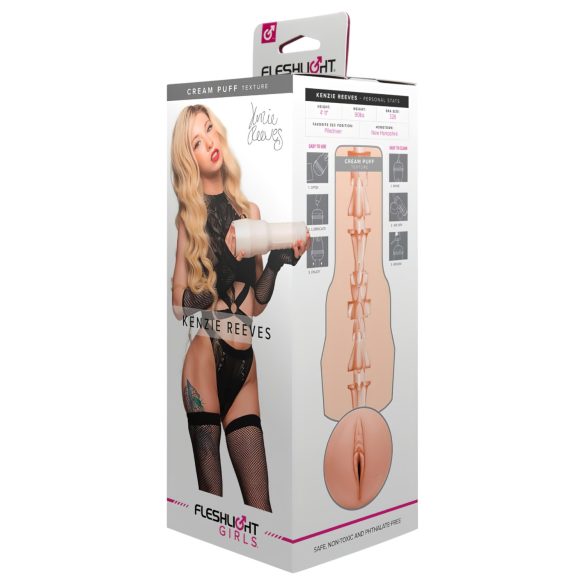 Realistyczna pochwa Kenzie Reeves Creampuff (naturalna)