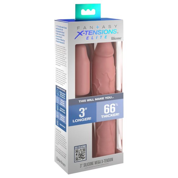 X-TENSION Elite 3 - dopasowywany rękaw na penisa (naturalny)