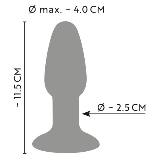 ANOS - silikonowe dildo analne (kolor)