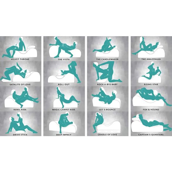 Liberator Esse Lounger - wielofunkcyjna sofa erotyczna - 3 części (czerwona)