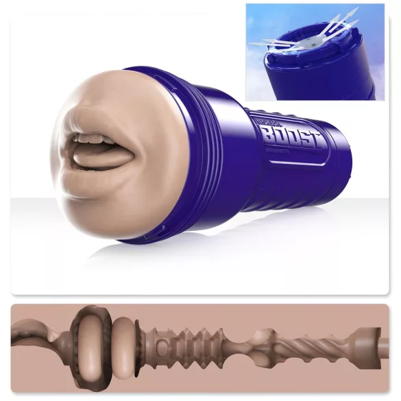 Fleshlight Boost Blow - masturbator usta realistyczny - kolor naturalny