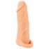 Nature Skin - męska nakładka i sztuczna pochwa - 18 cm (naturalny)