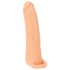 Nature Skin - 2w1 sztuczna pochwa i nakładka - 23cm (naturalny)