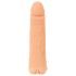 Nature Skin - 2w1 sztuczna pochwa i nakładka - 23cm (naturalny)