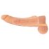 Nature Skin - 2w1 sztuczna pochwa i nakładka - 23cm (naturalny)