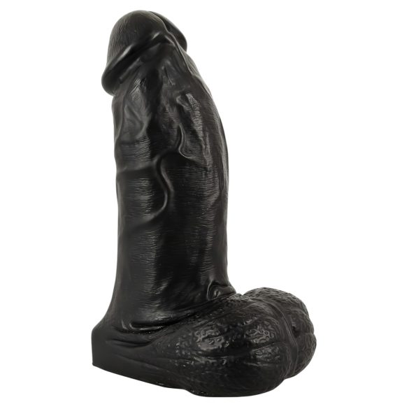 Realistixxx Real Giant - dildo z jądrami - 22 cm (czarny)