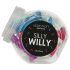 Silly Willy – kolorowe silikonowe dildo z przyssawką – zestaw 12 szt.