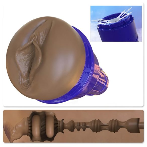 Fleshlight Boost Bang - realistyczna sztuczna pochwa (brązowa)