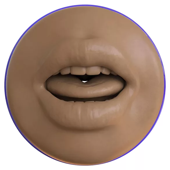 Fleshlight Boost Blow - masturbator usta realistyczny - brązowy