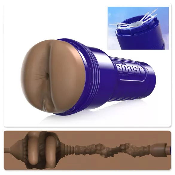 Fleshlight Boost Blast - masturbator analny realistyczny - brązowy