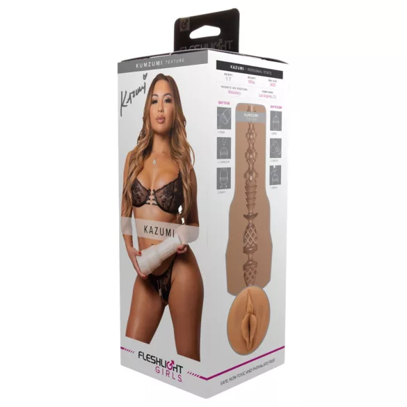 Fleshlight Kazumi Kumzumi - masturbator wagina realistyczna - silikon naturalny