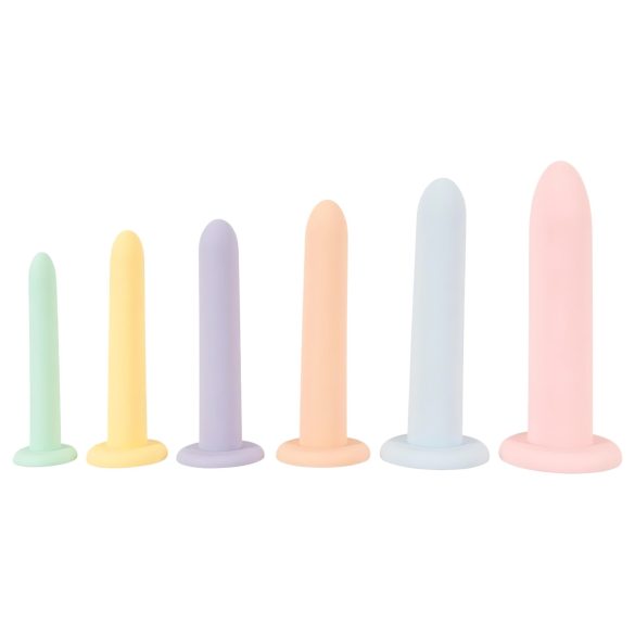 Six in a Row - zestaw trenażerów dildos - 6 szt. (kolorowe)