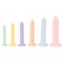 Six in a Row - zestaw trenażerów dildos - 6 szt. (kolorowe)