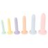 Six in a Row - zestaw trenażerów dildos - 6 szt. (kolorowe)