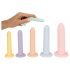 Six in a Row - zestaw trenażerów dildos - 6 szt. (kolorowe)