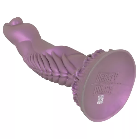 Beasty Cocks - dildo alien - realistyczny kształt - silikon, fioletowy