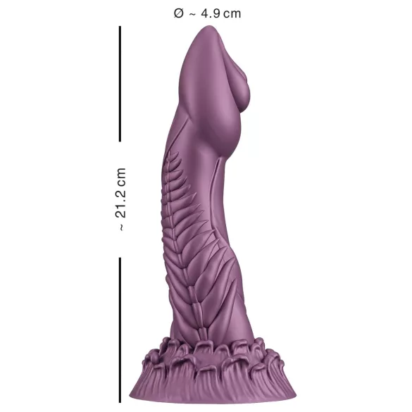Beasty Cocks - dildo alien - realistyczny kształt - silikon, fioletowy