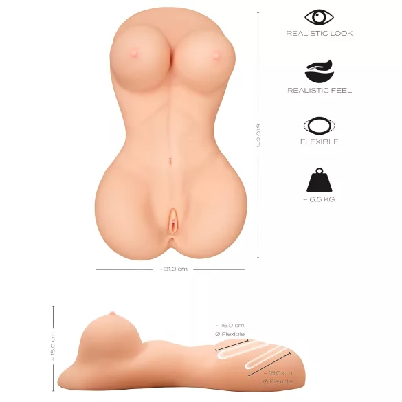 Realistixxx - masturbator damski tors - realistyczny