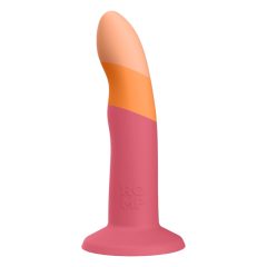   ROMP Dizi - elastyczne silikonowe dildo (różowo-pomarańczowe)