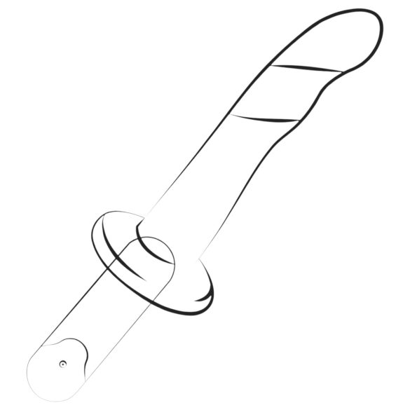 ROMP Dizi - dildo silikonowe elastyczne - różowo-pomarańczowy