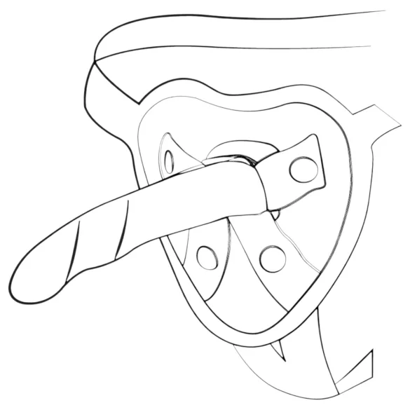 ROMP Piccolo - dildo silikonowe elastyczne - niebiesko-fioletowy