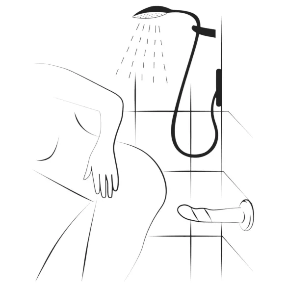 ROMP Piccolo - dildo silikonowe elastyczne - niebiesko-fioletowy