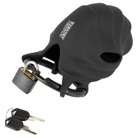 Black Velvets - klatka na penisa i jądra - czarna