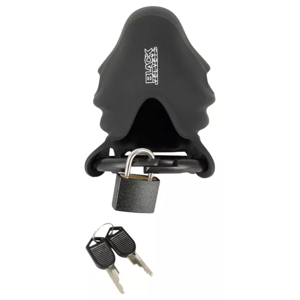 Black Velvets - klatka na penisa i jądra - czarna