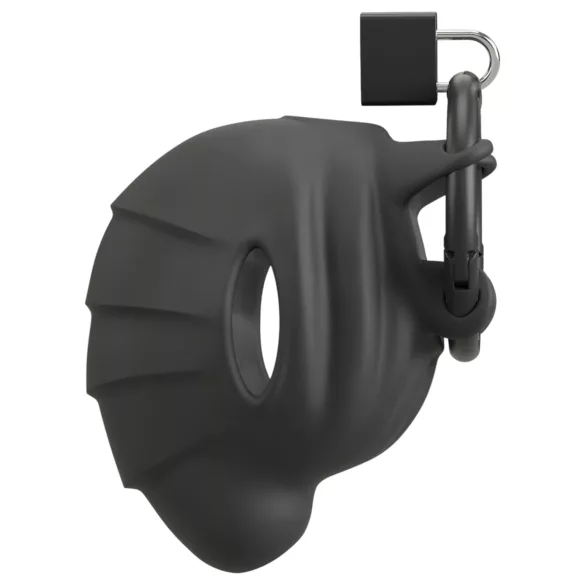 Black Velvets - klatka na penisa i jądra - czarna