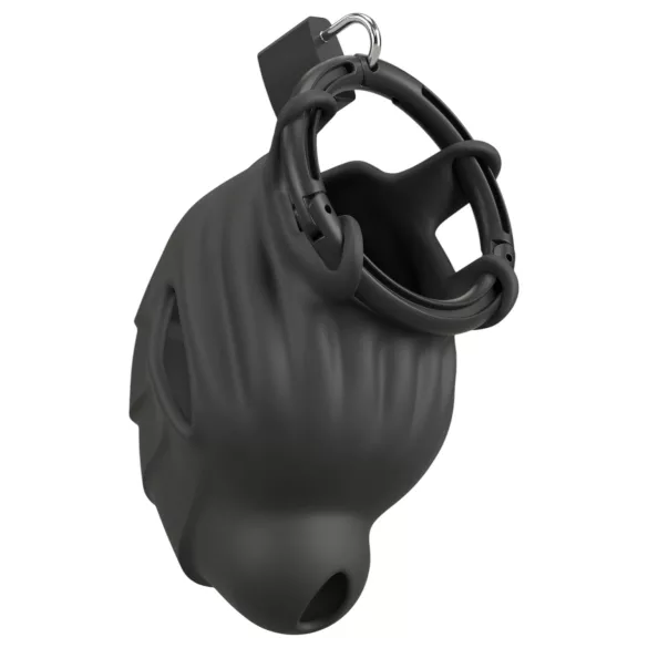 Black Velvets - klatka na penisa i jądra - czarna