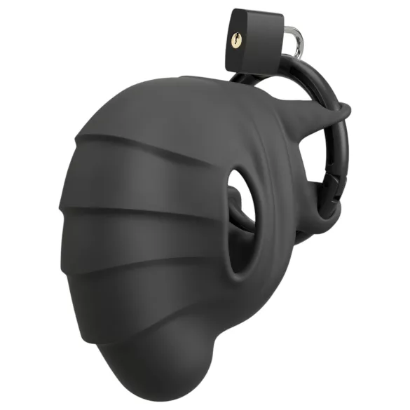 Black Velvets - klatka na penisa i jądra - czarna