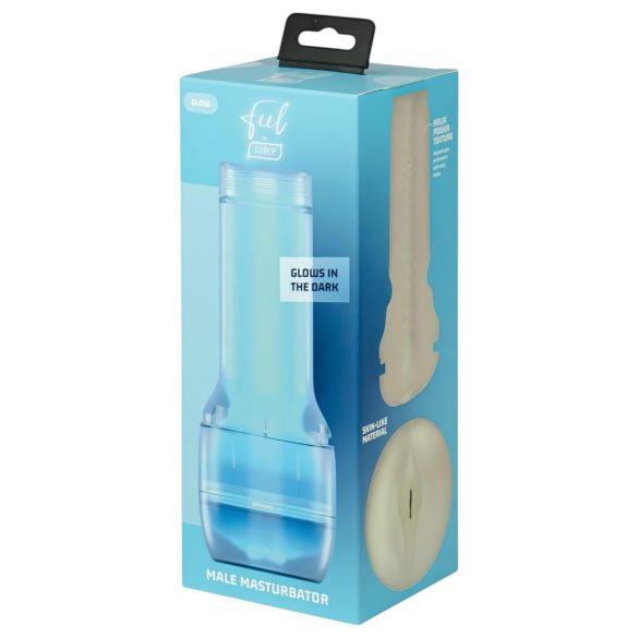 Kiiroo Feel Glow - świecąca sztuczna pochwa - PowerBlow kompatybilna (biała)