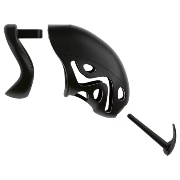 You2Toys - klatka na penisa z plugiem - czarna