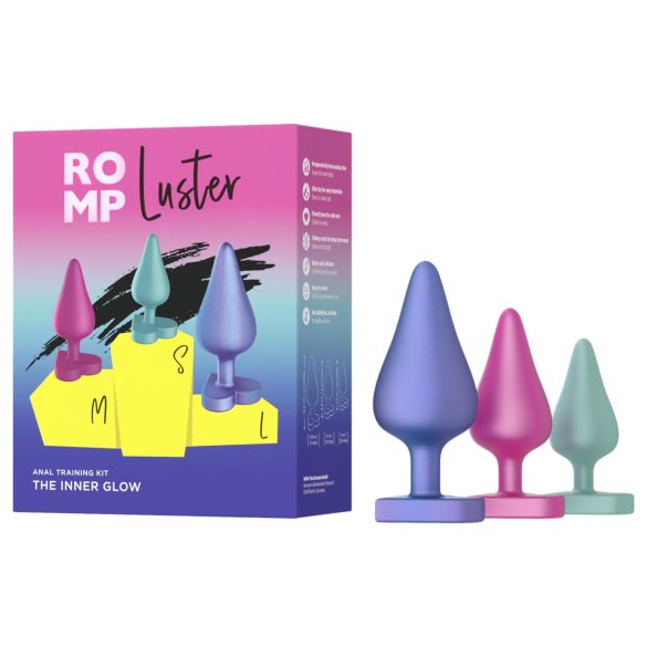 ROMP Luster - zestaw do treningu analnego (3 szt.)