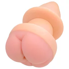 Nature Skin - korek analny i nakładka na penisa - naturalny
