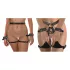 Bad Kitty - otwarty harness z kajdankami (czarny)