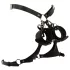Bad Kitty - otwarty harness z kajdankami (czarny)