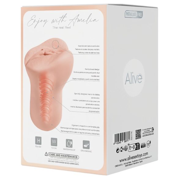 Alive Amelia S - masturbator wagina - realistyczna - cielisty