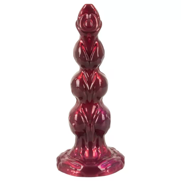 Beasty Cocks - Wilkołak Willie dildo z przyssawką - bordowy (21 cm)