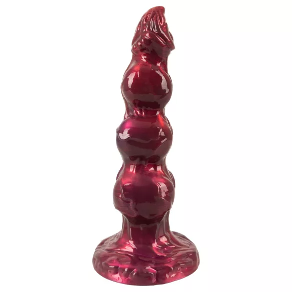 Beasty Cocks - Wilkołak Willie dildo z przyssawką - bordowy (21 cm)