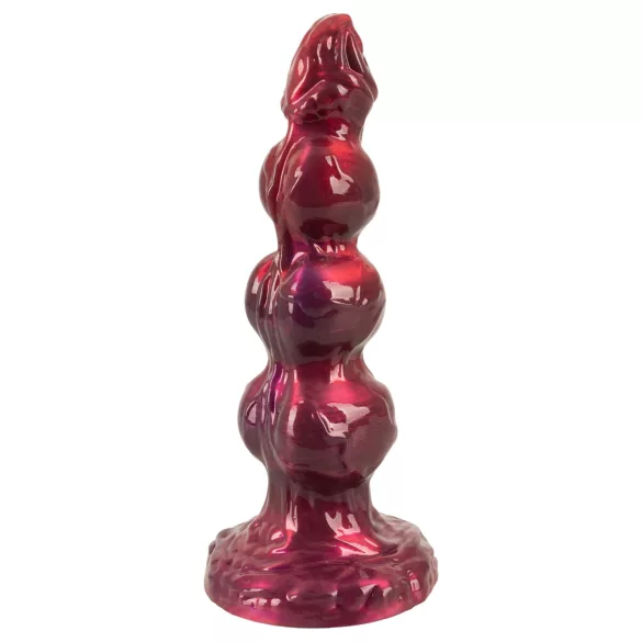 Beasty Cocks - Wilkołak Willie dildo z przyssawką - bordowy (21 cm)