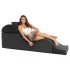 Liberator Aria Flip Chaise - modułowa sofa tantra - 3‑częściowa (czarna)