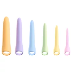   You2Toys Six in a Row 2.0 - 6‑częściowy zestaw silikonowych dildo i rozszerzaczy (kolorowy)