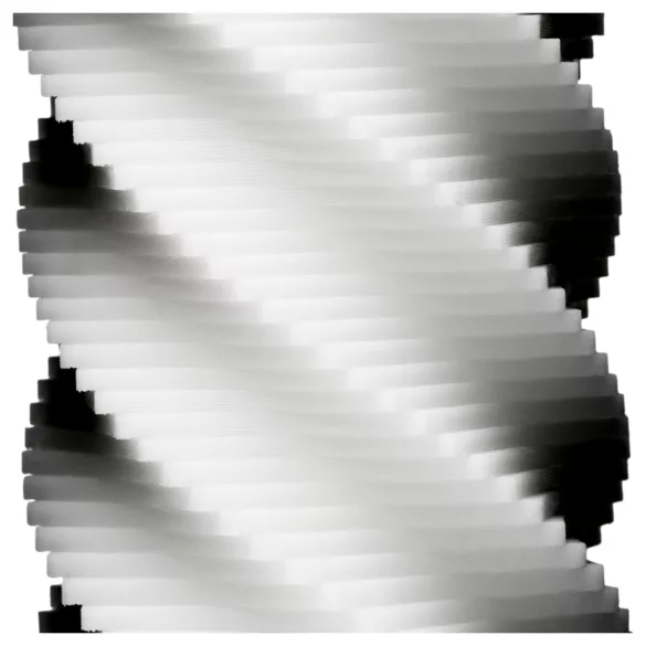 TENGA 3Dx Spiral - masturbator z spiralnym wzorem (biały)
