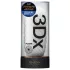 TENGA 3Dx Flow - masturbator z falistym wzorem (biały)
