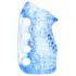 Fleshlight Fleshskins Grip Blue Ice - masturbator otwarty z dwóch stron (niebieski)